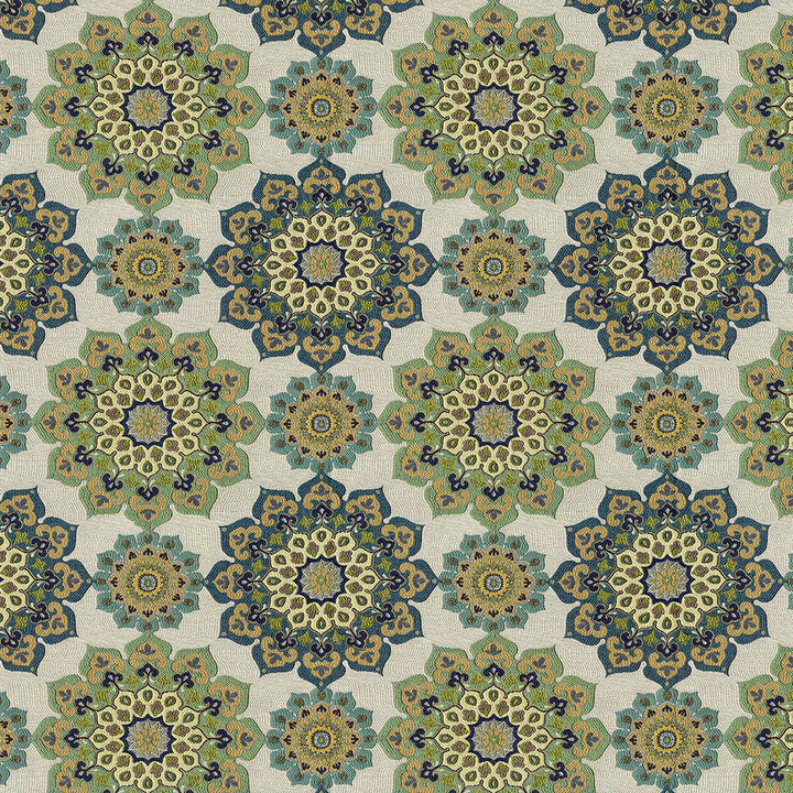 Walsh 205 Mediterranean by ABBEYSHEA Designer Fabric 55% Rayon, 45% Polyester China 25,000 Double Rubs (Wyzenbeek) </p><p>Repeat: Horizontal: 13.4" (34.0 cm) Up the Roll and Vertical: 14.6" (37.0 cm) Across the Roll 55" (140 cm) - Swanky Fabrics -