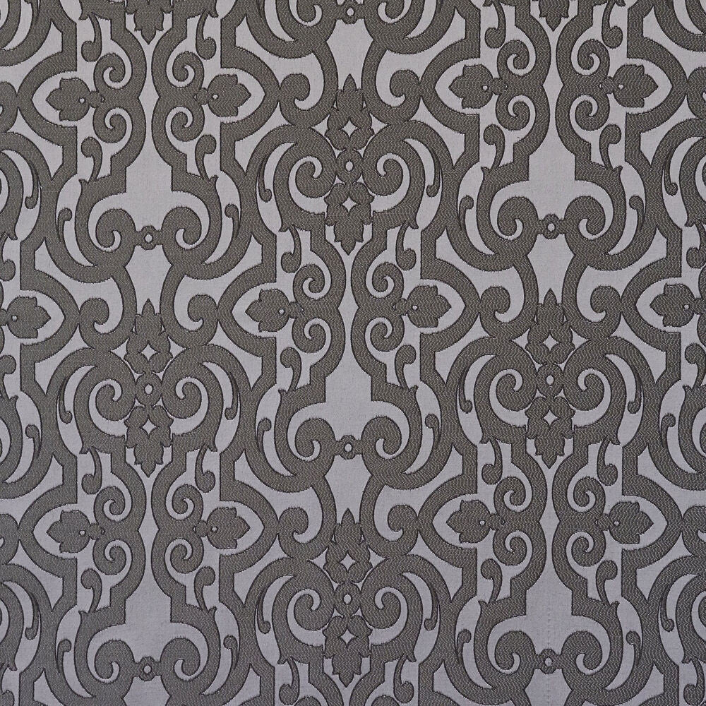 Majorca Steel by Norbar Designer Fabric PARAMOUNT 74% POLYESTER 26% COTTON INDIA 9 1/2"V 9 1/4"H 54 - Swanky Fabrics -