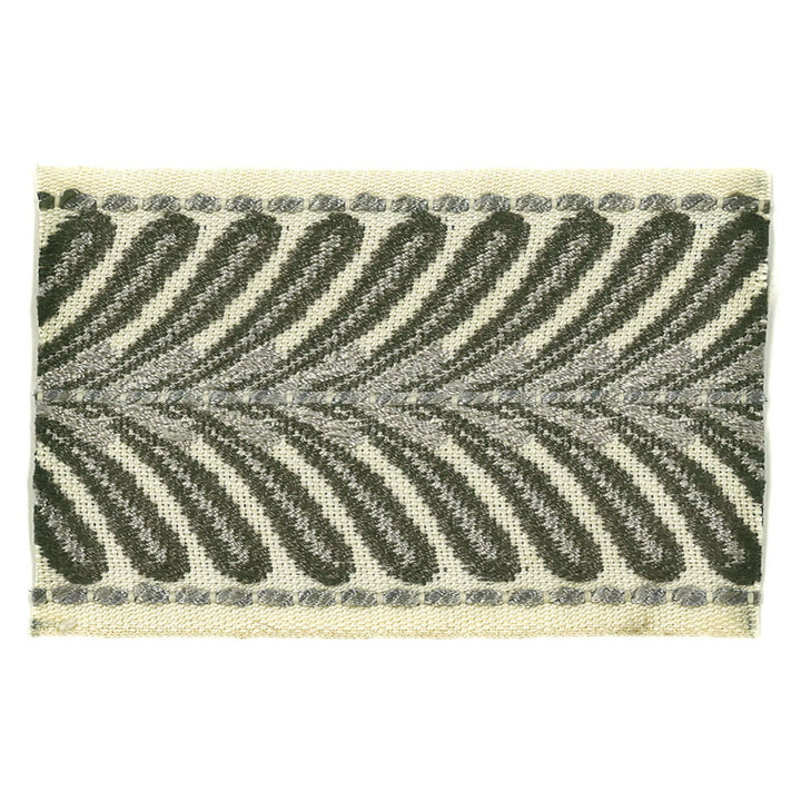 Mamzer 6 Charcoal by Stout Trim INSIGHTS TRIM 63%SVI 37%POL CHINA Horizontal: 0.5 and Vertical: 0 2.63 in - Fabric Carolina -
