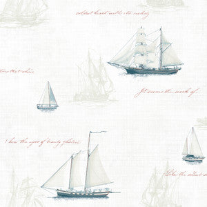 Andrew White Ships Wallpaper by Chesapeake