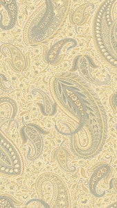 Nathaniel Beige Modern Paisley Wallpaper by Chesapeake