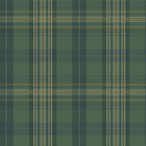 Austin Green Plaid Wallpaper by Chesapeake