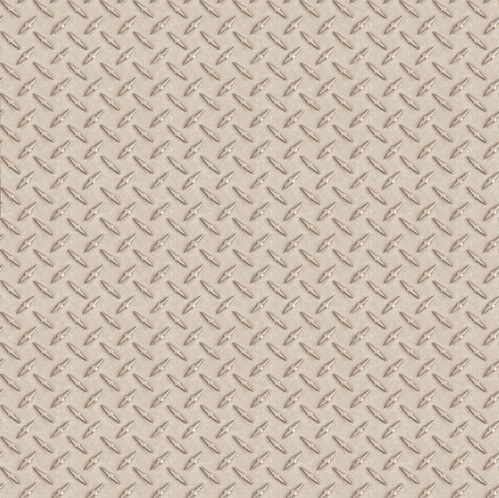 Kipling Silver Diamond Plate Wallpaper by Chesapeake Gentlemen's Quarters Covers about 56.4 square feet 20.5-in by 33-ft long roll Prepasted 20.5 - Fabric Carolina -