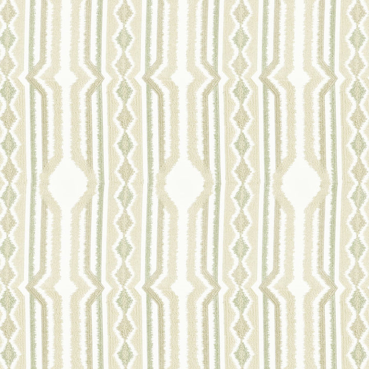 Mandalay 2 Sandune by Aoc Fabric COMFORTABLE LIVING FAWN/SHELL 100%COT %BEMB INDIA Horizontal: 8.625 and Vertical: 15.5 51.5 in - Fabric Carolina -