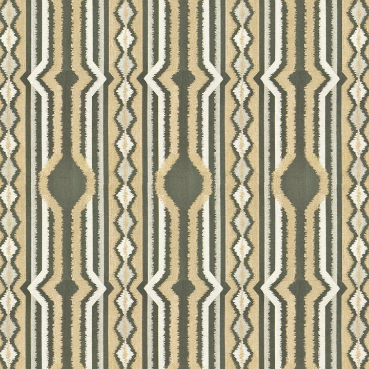 Mandalay 3 Stone by Aoc Fabric COMFORTABLE LIVING SHADOW/SLATE 100%COT %BEMB INDIA Horizontal: 8.625 and Vertical: 15.5 51.5 in - Fabric Carolina -