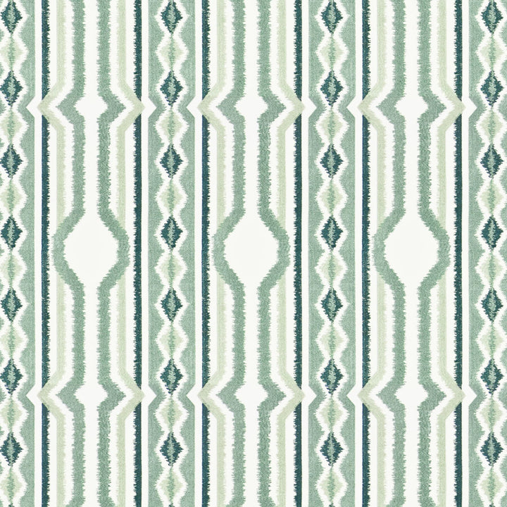 Mandalay 5 Lagoon by Aoc Fabric COMFORTABLE LIVING LAGOON/TEAL 100%COT %BEMB INDIA Horizontal: 8.625 and Vertical: 15.5 51.5 in - Fabric Carolina -