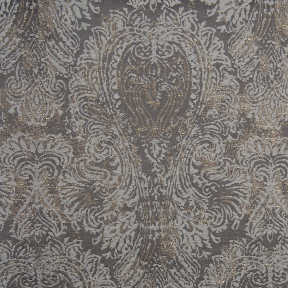 Mandolin Ash by Norbar Designer Fabric PARAMOUNT 100% POLYESTER AND LUREX CHINA 19"V 28 1/2"H 114 - Swanky Fabrics -