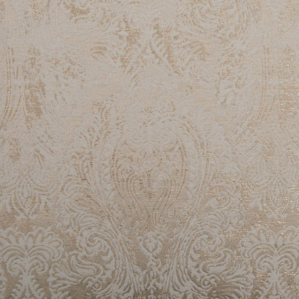 Mandolin Ivory by Norbar Fabric PARAMOUNT 100% POLYESTER AND LUREX CHINA 19"V 28 1/2"H 114 - Fabric Carolina -