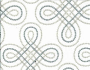 Margie Metal Blue by Norbar Designer Fabric PRISM ELEMENTS 76% POLYESTER - 24% COTTON INDIA 9"V 10 1/4"H 53 - Swanky Fabrics -