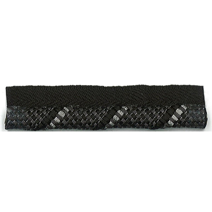 Marlo 1 Jet by Stout Designer Trim Just Cords 66% Cotton 32% Spun Viscose 2% Nylon CHINA Horizontal: 0 and Vertical: 0 0.38 in - Swanky Fabrics -