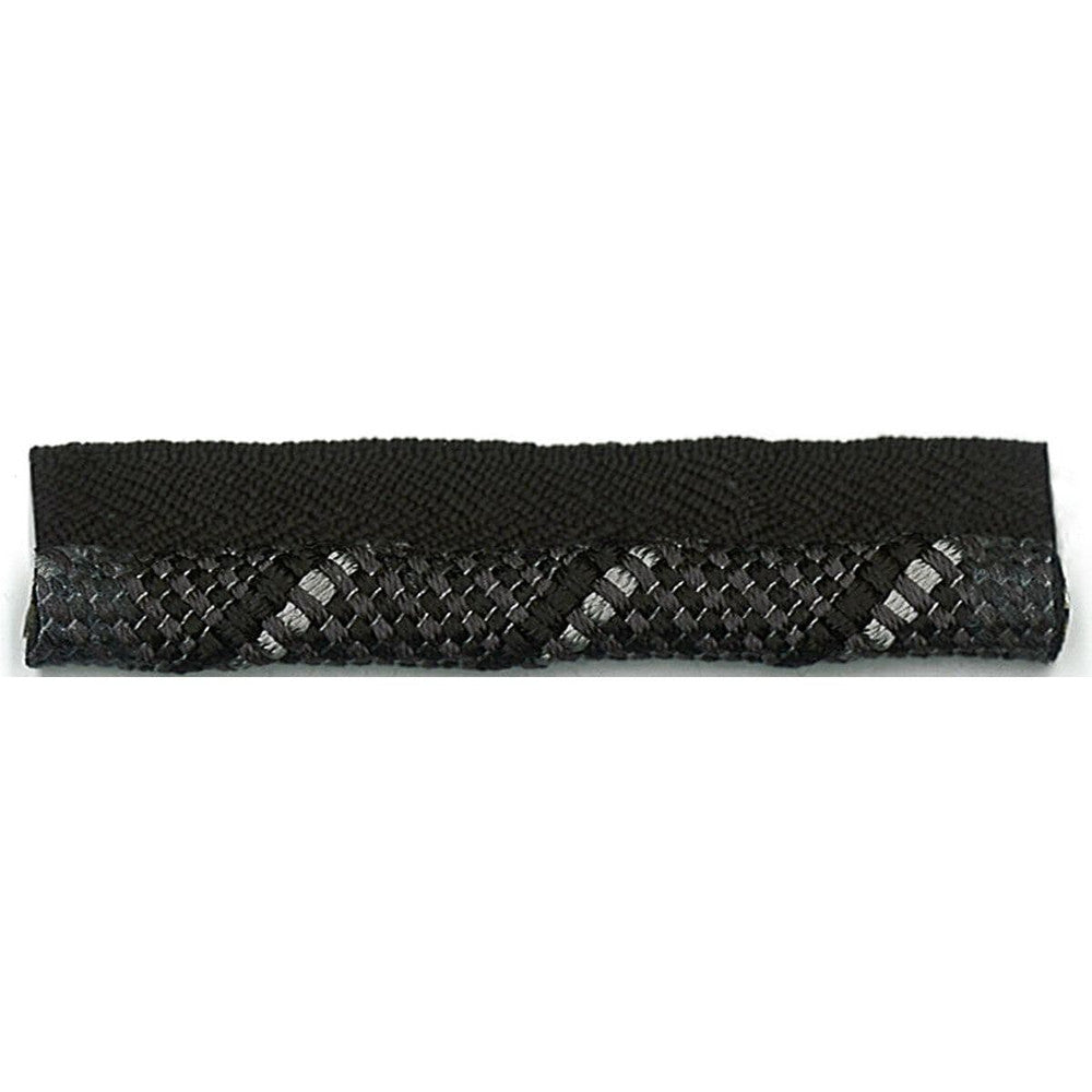 Marlo 1 Jet by Stout Designer Trim JUST CORDS 66%COT 32%SVI 2%NYL CHINA Horizontal: 0.000 and Vertical: 0.000 0.38 in - Swanky Fabrics -