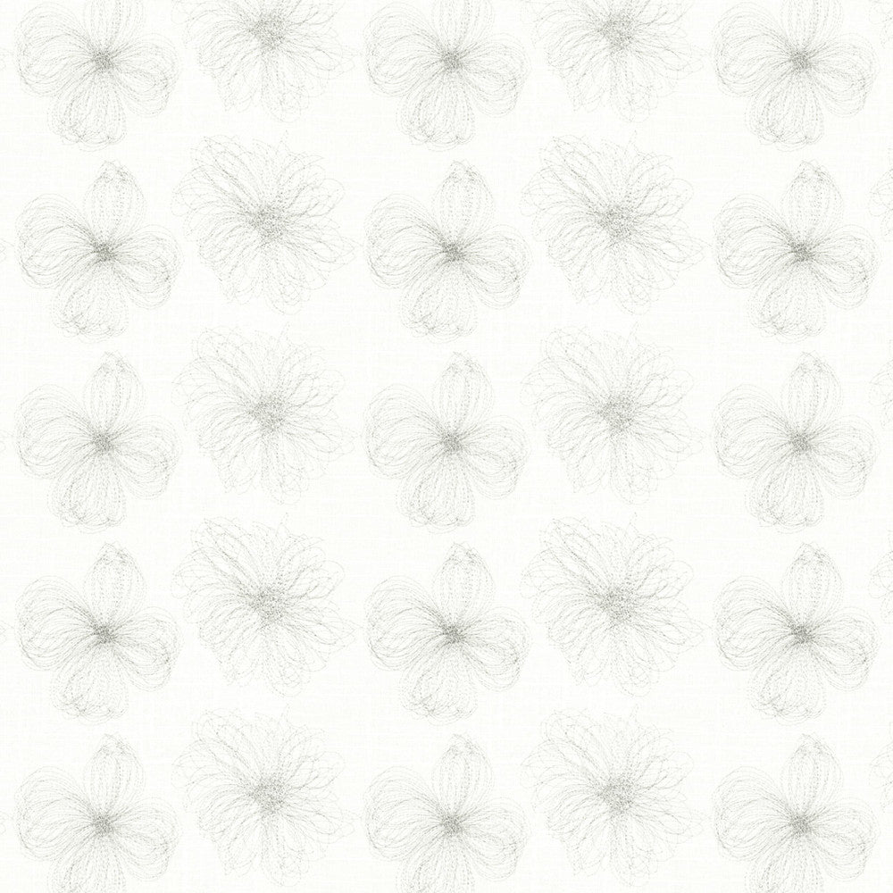 Marnie 2 Silver by Stout Designer Fabric COLOR MY WINDOW FOG/SHADOW 55%LIN 45%POL %PEMB CHINA Horizontal: 10.500 and Vertical: 11.500 52 in - Swanky Fabrics -