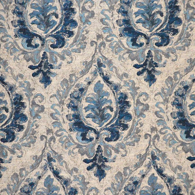 Martella Blue by Magnolia Fabric See sample 90POLY/10RAY CHINA 30000 </p><p>Repeat: Horizontal: 14.13 and Vertical: 25 55" - Fabric Carolina -