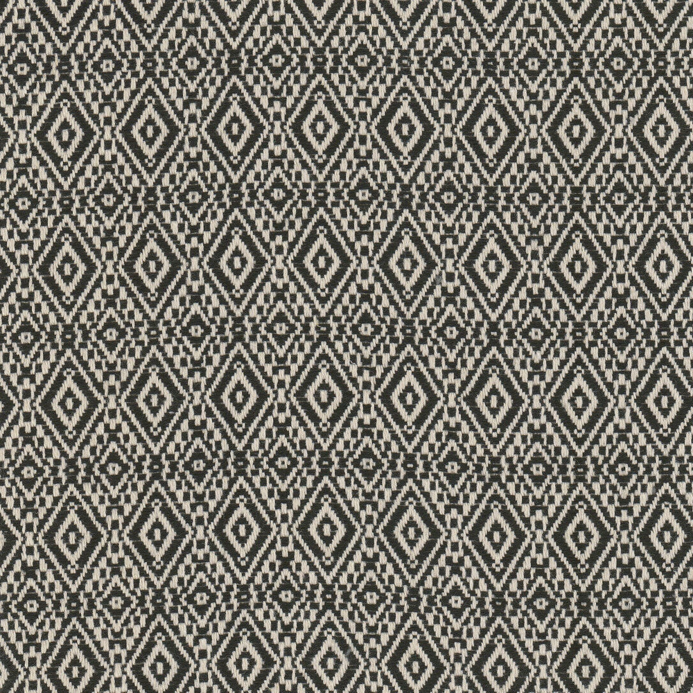 Marzio 1 Salt/Pepper by Stout Designer Fabric LIVING IS EASY GREY/SLATE 70%COT 30%POL USA Horizontal: 1.500 and Vertical: 0.875 54 in - Swanky Fabrics -