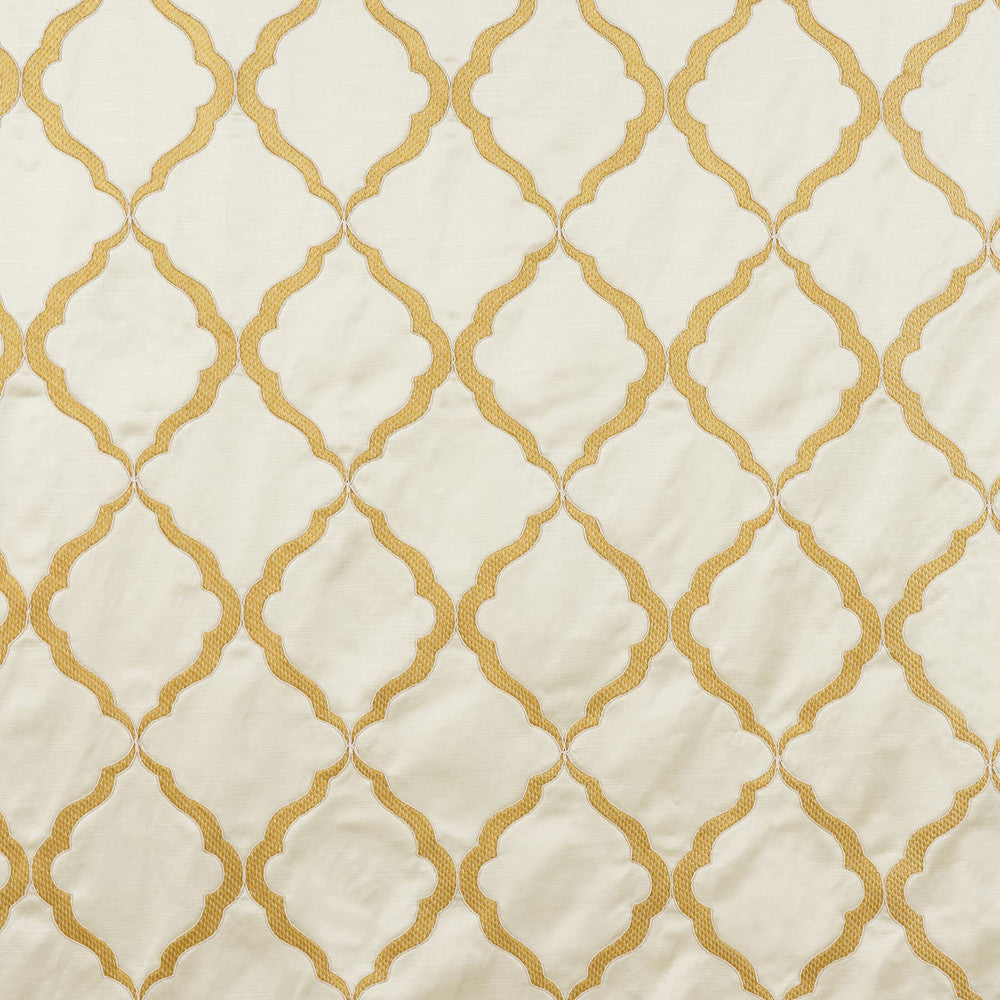 Mather 5 Gilt by Marcus William Fabric Kai/Marcus William Amalfi 59% Cotton 41% Polyester Embroidery INDIA Horizontal: 7.25 and Vertical: 9 52 in - Fabric Carolina -