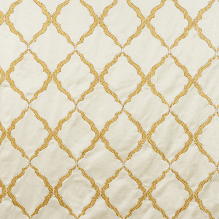 Mather 5 Gilt by Marcus William Fabric Kai/Marcus William Amalfi 59% Cotton 41% Polyester Embroidery INDIA Horizontal: 7.25 and Vertical: 9 52 in - Fabric Carolina -
