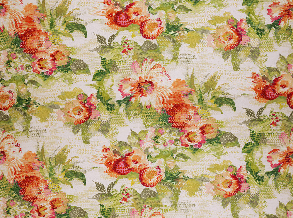 Matisses Garden Summer 382 by Covington Fabric 100% POLY CANVAS DOBBY PIECE DYED CHN 50000 Horizontal: 53.25 and Vertical: 26.25 54 - Fabric Carolina -