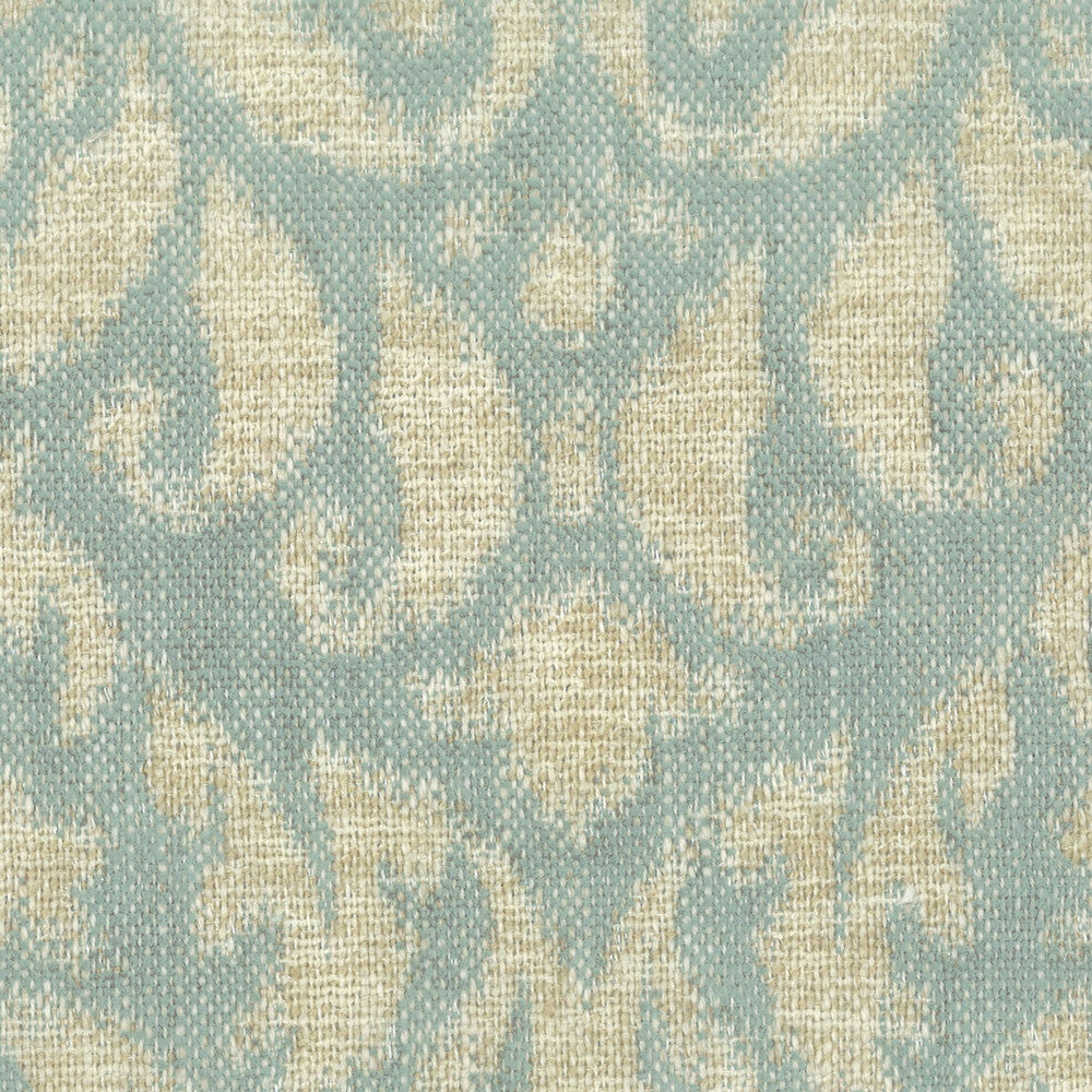Maude 1 Robinsegg by Stout Designer Fabric COMFORTABLE LIVING GLACIER/LAGOON 61%POL 34%ACR 5%LIN TURKEY Horizontal: 13 and Vertical: 17.125 54 in - Swanky Fabrics -