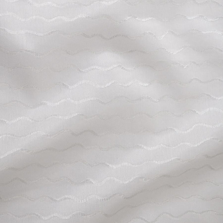 Mariah # 201 Blanc by Maxwell Designer Fabric Sheer Glam 100% POLYESTER TURKEY 125" - Swanky Fabrics -