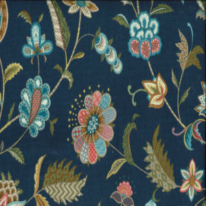 Maya Ultramarine by Norbar Fabric See Sample 100% COTTON USA 15,000 WUZENBEK 27"V 13 1/2"H 54 - Fabric Carolina -