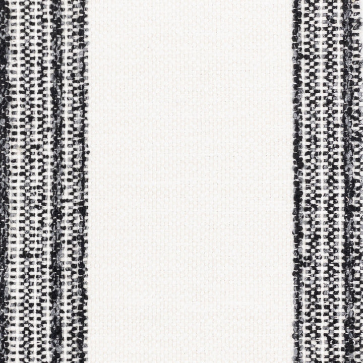 Mayfield 4 Raven by Stout Fabric JUST STRIPES NATURAL/CHARCOAL 69%POL 31%COT INDIA Horizontal: 0.000 and Vertical: 11.875 54 in - Fabric Carolina -