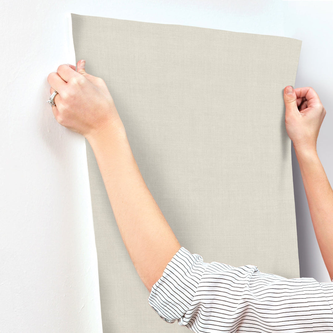 Vava Dun Beige Wallpaper by York Wallcoverings Designer