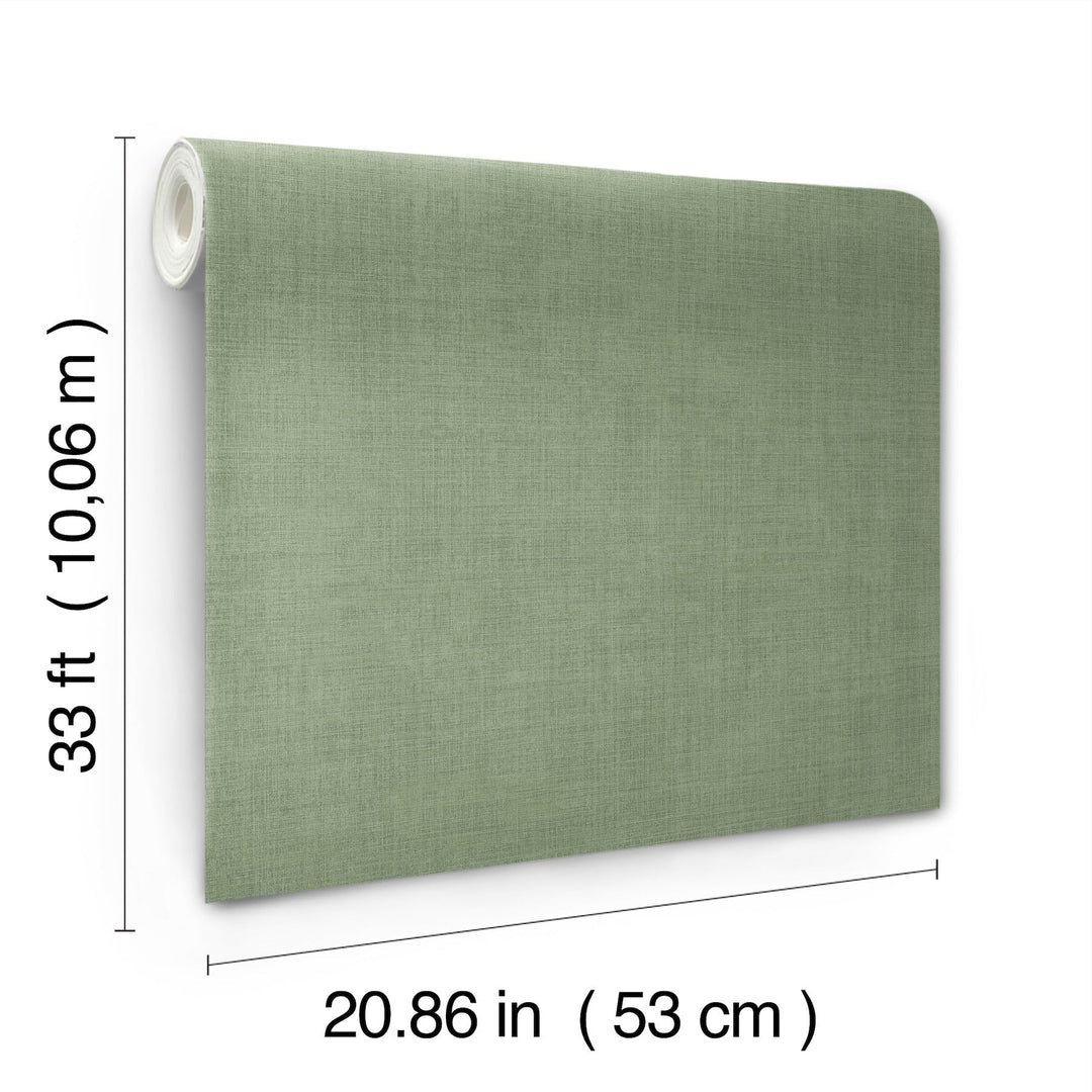 Vava Tall Green Wallpaper by York Wallcoverings Designer