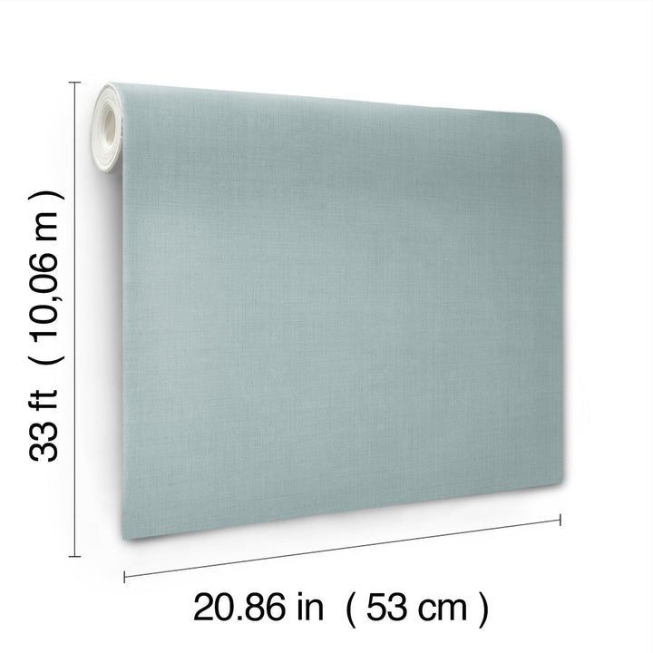 Vava Skymning Light Blue Wallpaper by York Wallcoverings Designer