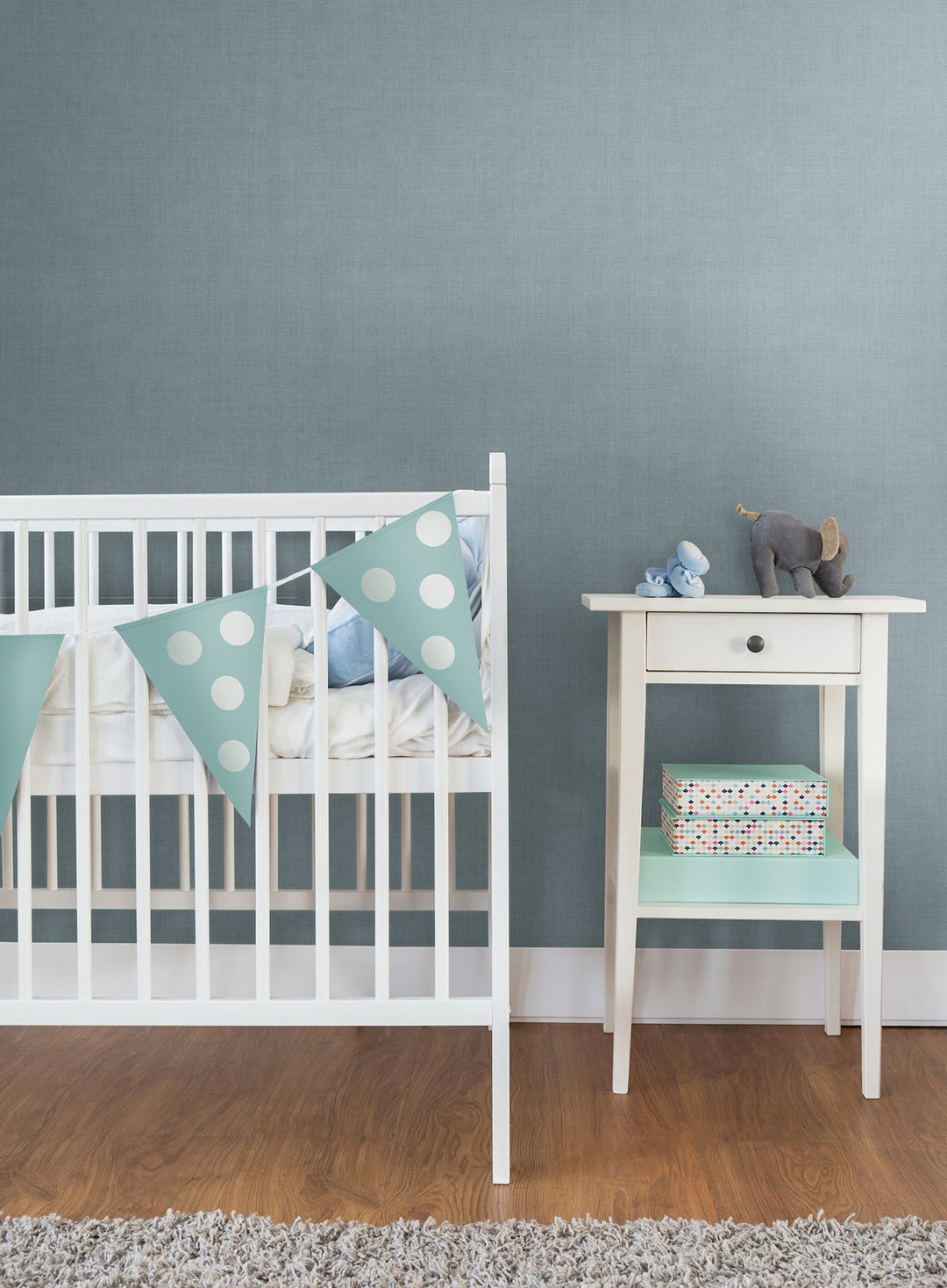 Vava Blalera Blue Wallpaper by York Wallcoverings Designer