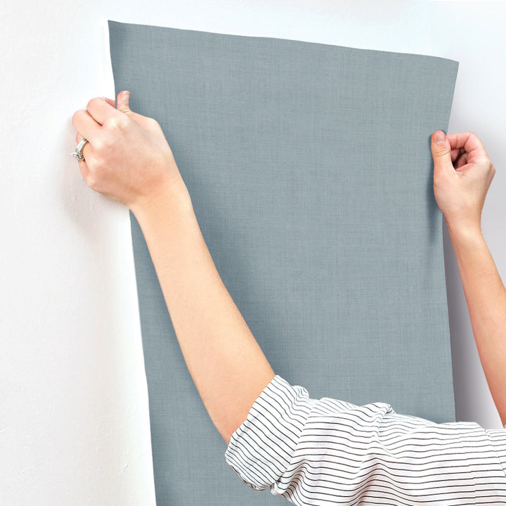 Vava Blalera Blue Wallpaper by York Wallcoverings Designer