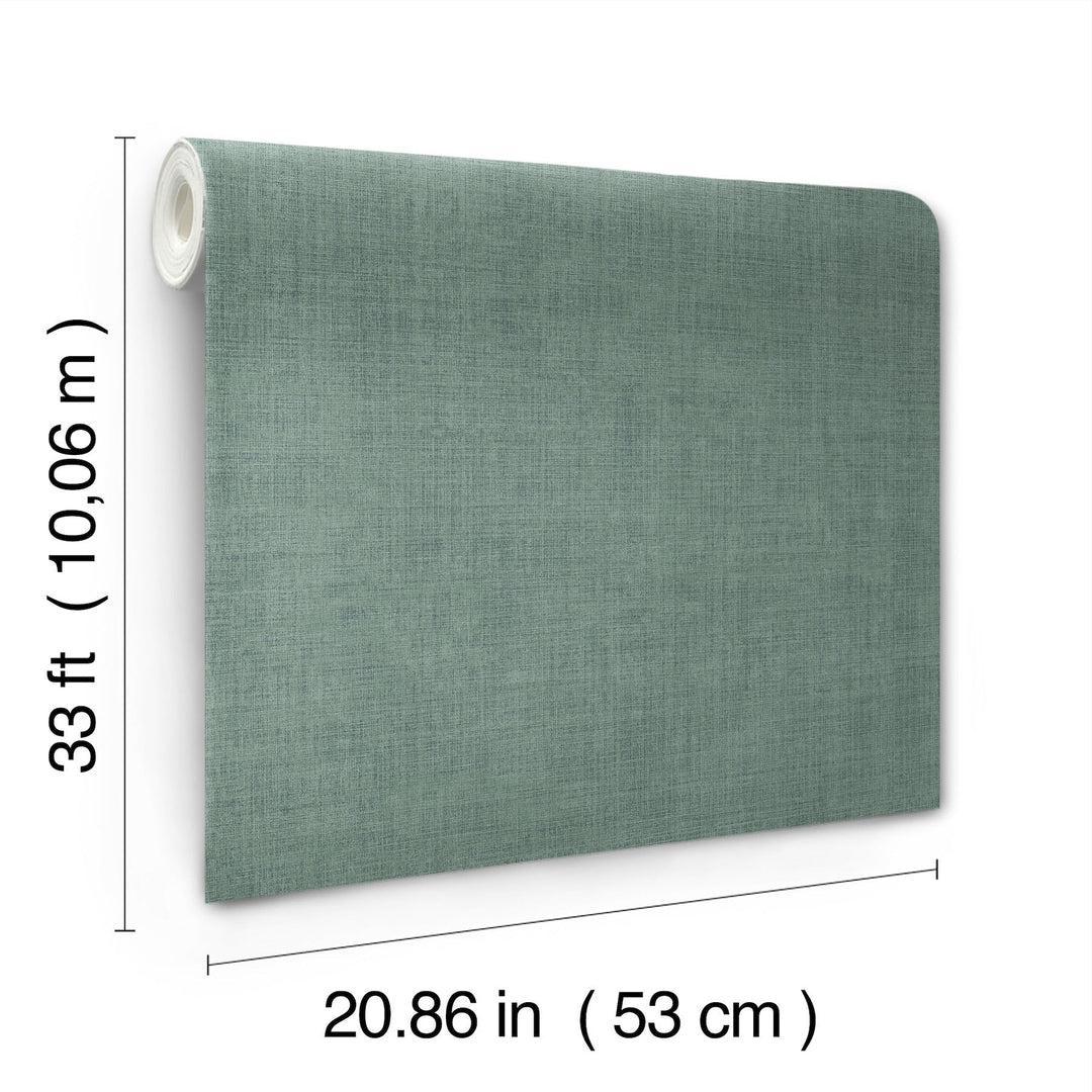 Vava Oktan Sea Green Wallpaper by York Wallcoverings Designer
