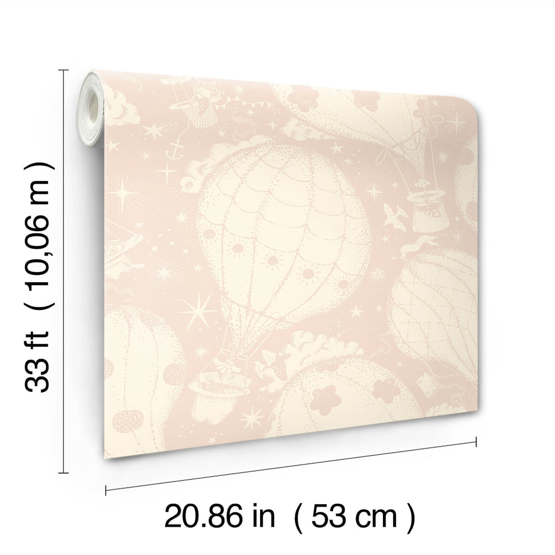 Ballongerna Pink Wallpaper by York Wallcoverings Designer