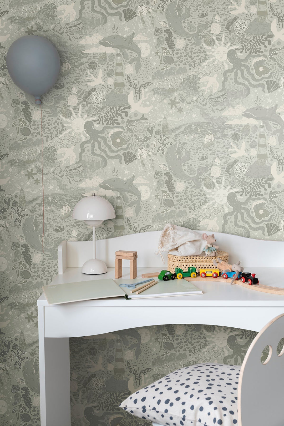 Havet Light Blue Wallpaper by York Wallcoverings Designer