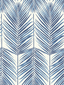 Paradise Palm Coastal Blue by Seabrook Wallpaper
