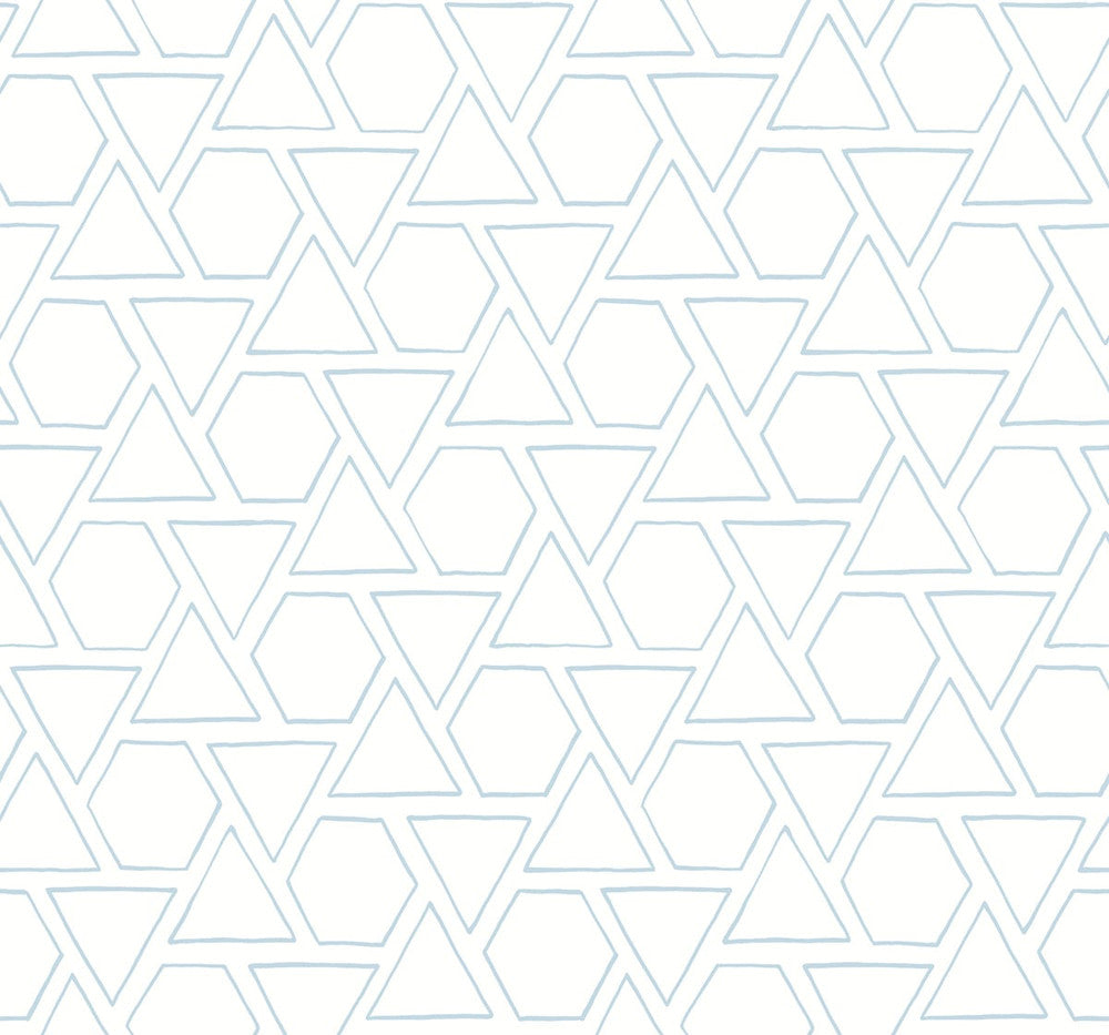 Sun Shapes Blue Oasis by Seabrook Wallpaper Beach House United States 60.75 25.2" 27" - Fabric Carolina -