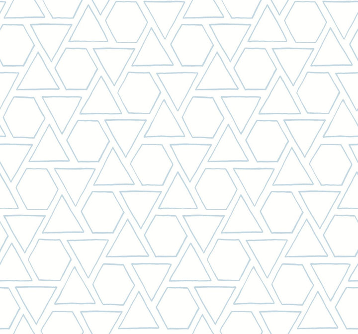 Sun Shapes Blue Oasis by Seabrook Wallpaper Beach House United States 60.75 25.2" 27" - Fabric Carolina -