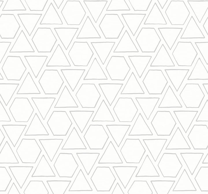 Sun Shapes Daydream Gray by Seabrook Wallpaper Beach House United States 60.75 25.2" 27" - Fabric Carolina -