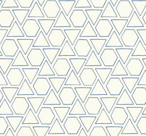 Sun Shapes Coastal Blue by Seabrook Wallpaper