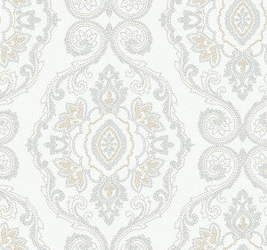 Nautical Damask Sand Dunes by Seabrook Wallpaper