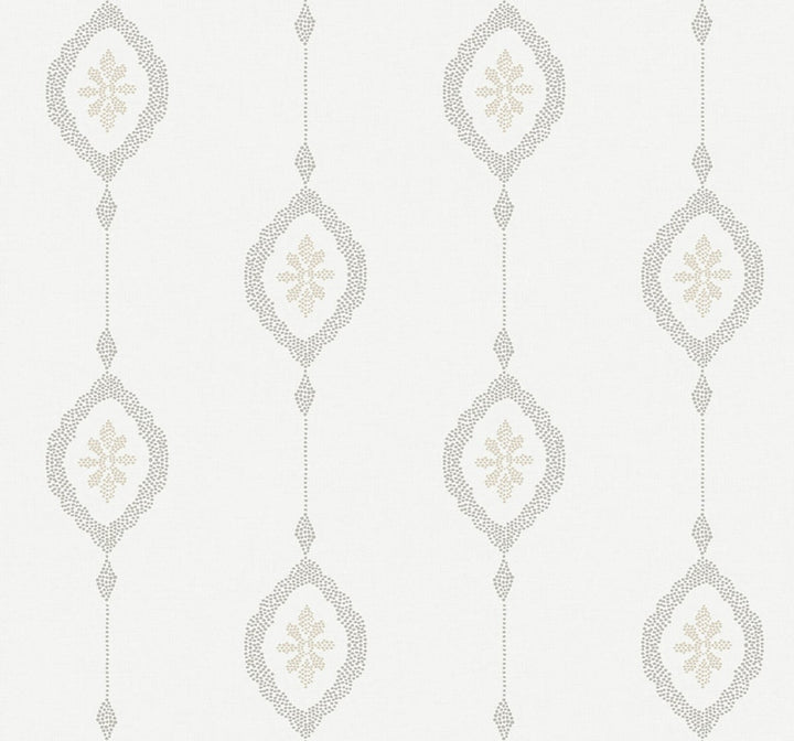 Sand Dollar Stripe Black Sands by Seabrook Wallpaper Beach House United States 60.75 25.2" 27" - Fabric Carolina -