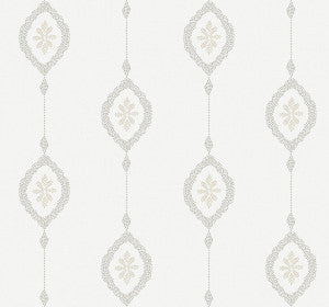 Sand Dollar Stripe Black Sands by Seabrook Wallpaper