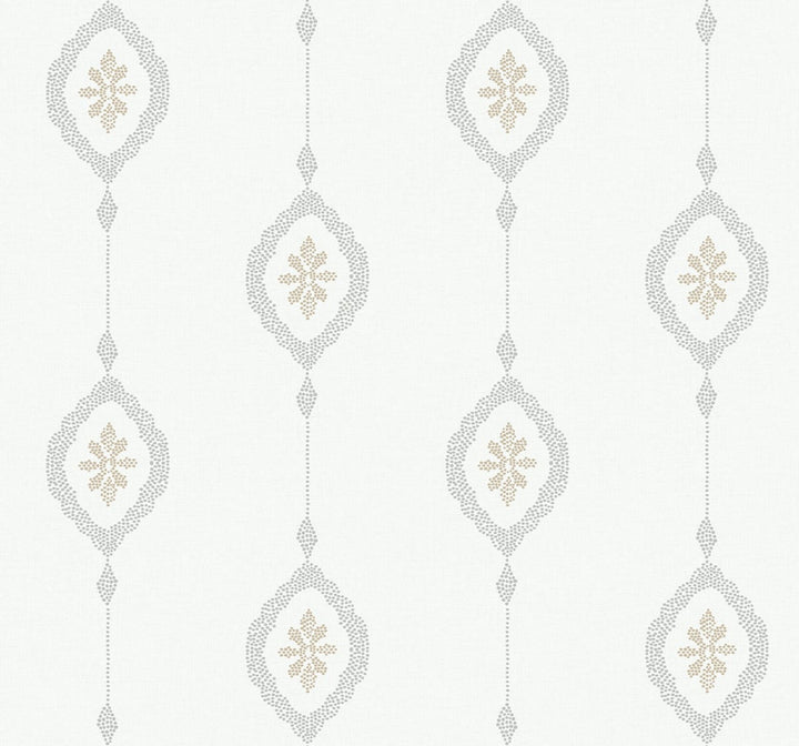 Sand Dollar Stripe Sand Dunes by Seabrook Wallpaper Beach House United States 60.75 25.2" 27" - Fabric Carolina -
