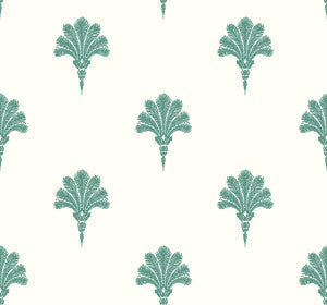 Summer Fan Tropic Green by Seabrook Wallpaper
