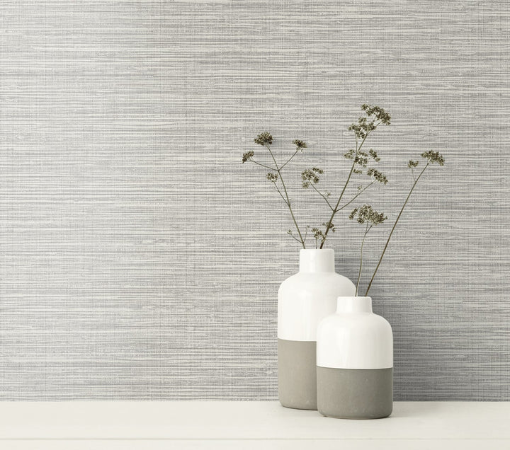 Nautical Twine Stringcloth Black Sands MB31806 by Seabrook Designs Designer Wallpaper