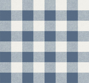 Picnic Plaid Coastal Blue by Seabrook Wallpaper