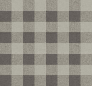 Picnic Plaid Black Sands by Seabrook Wallpaper
