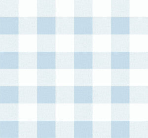 Picnic Plaid Blue Oasis by Seabrook Wallpaper