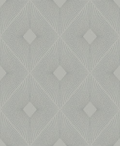 Harlowe Light Grey & Silver Wallpaper by Antonina Vella