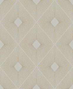 Harlowe Warm Grey & Gold Wallpaper by Antonina Vella