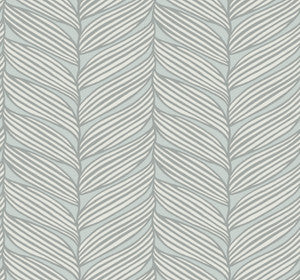 Luminous Leaves Spa & Silver Wallpaper by Antonina Vella
